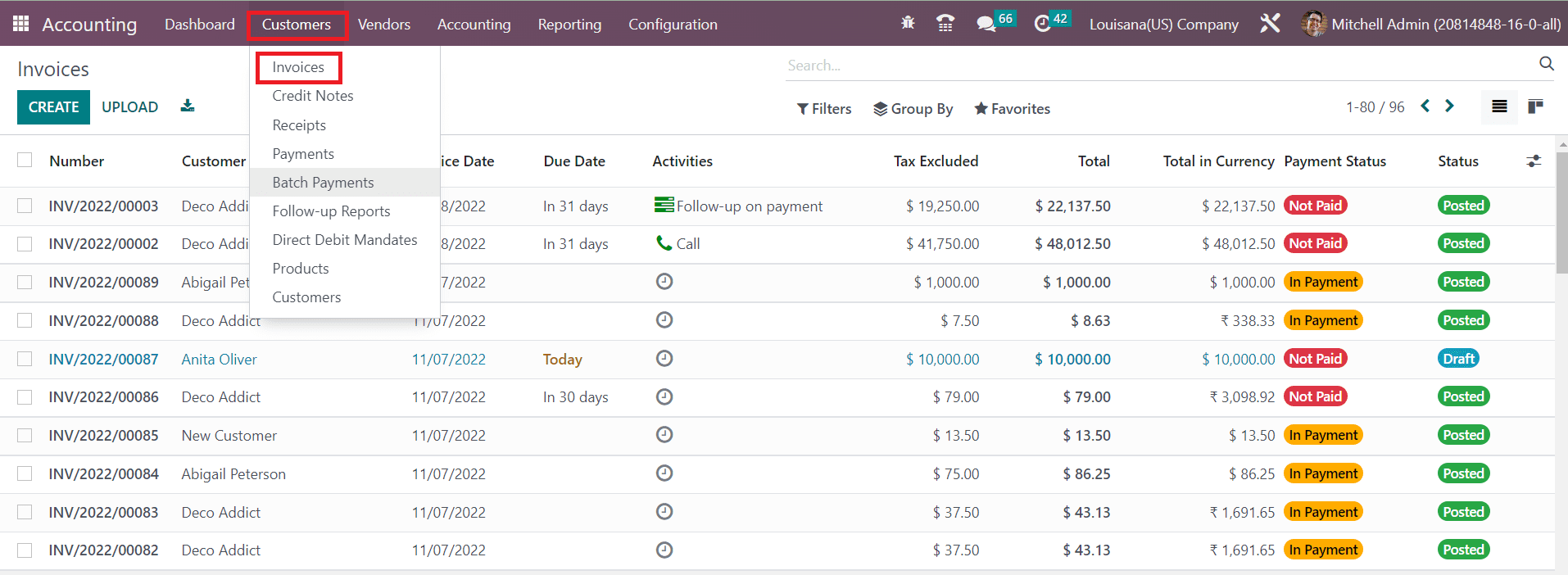 Odoo 16 accounting