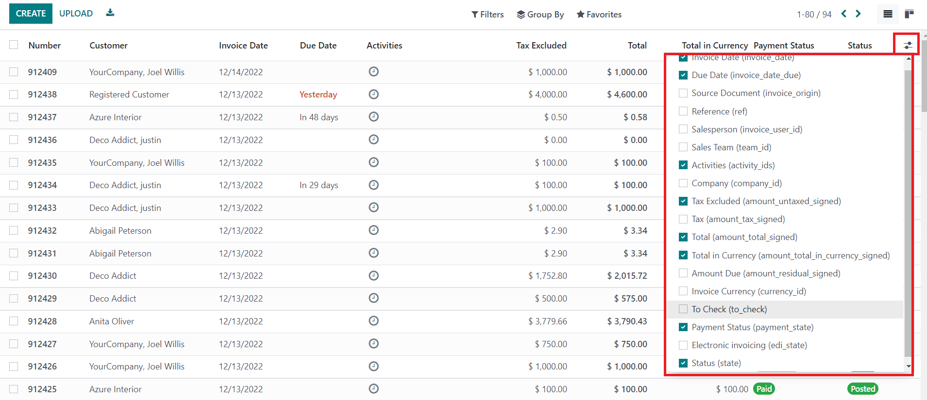 Odoo 16 accounting