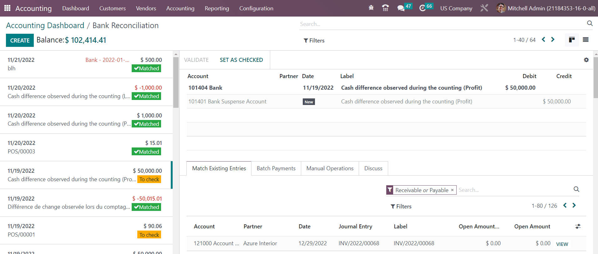 Odoo 16 accounting