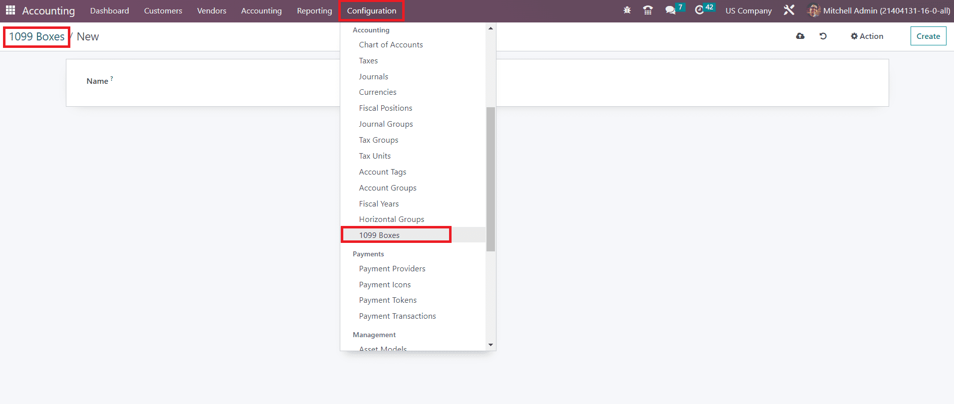 Odoo 16 accounting