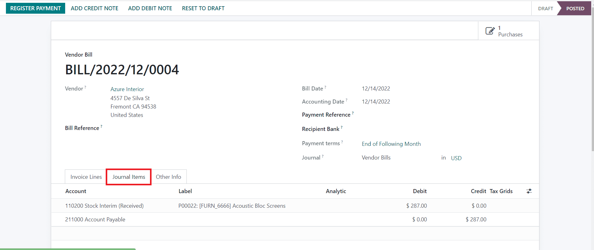 Odoo 16 accounting