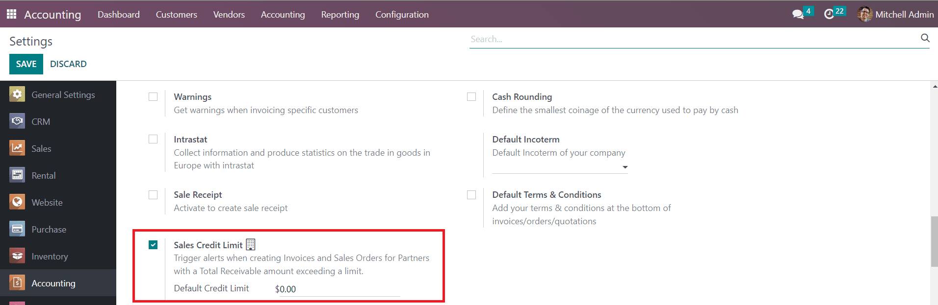 Odoo 16 accounting