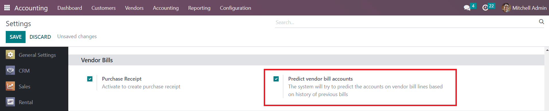 Odoo 16 accounting