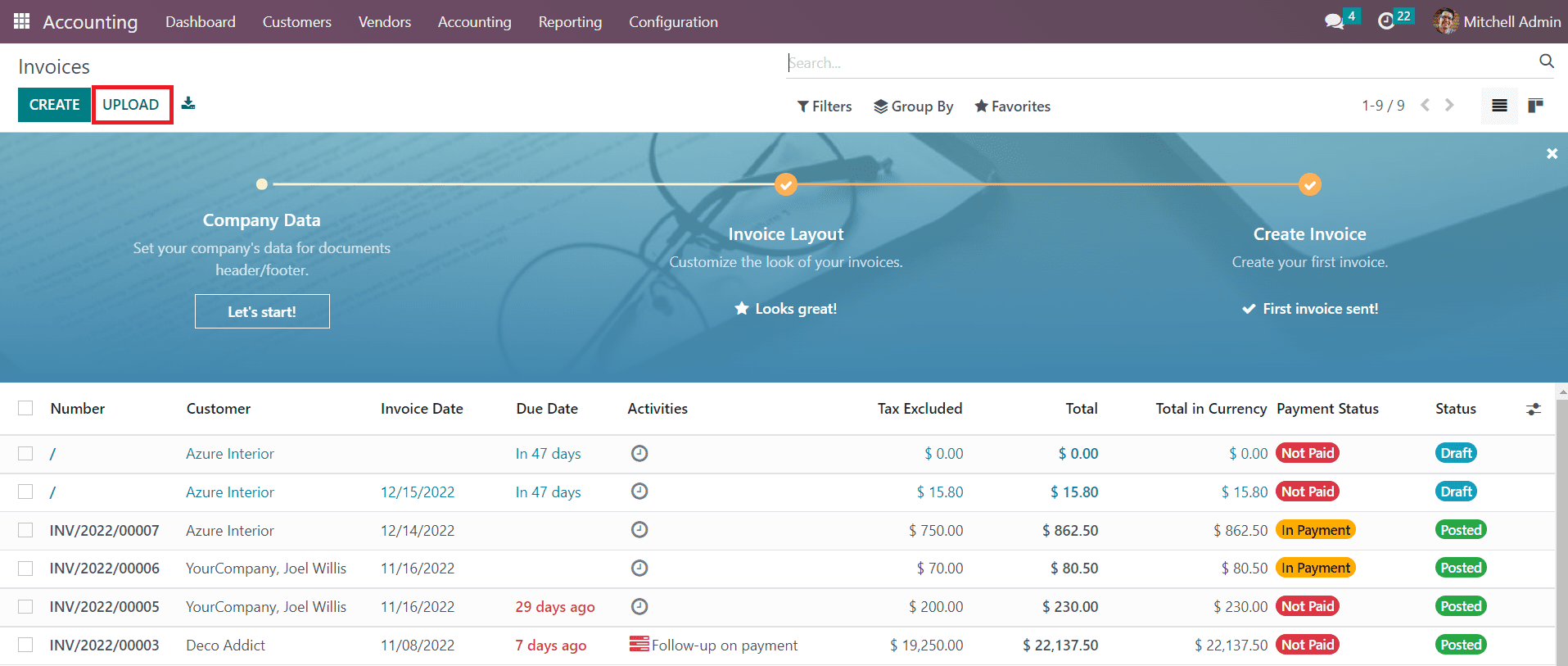 Odoo 16 accounting