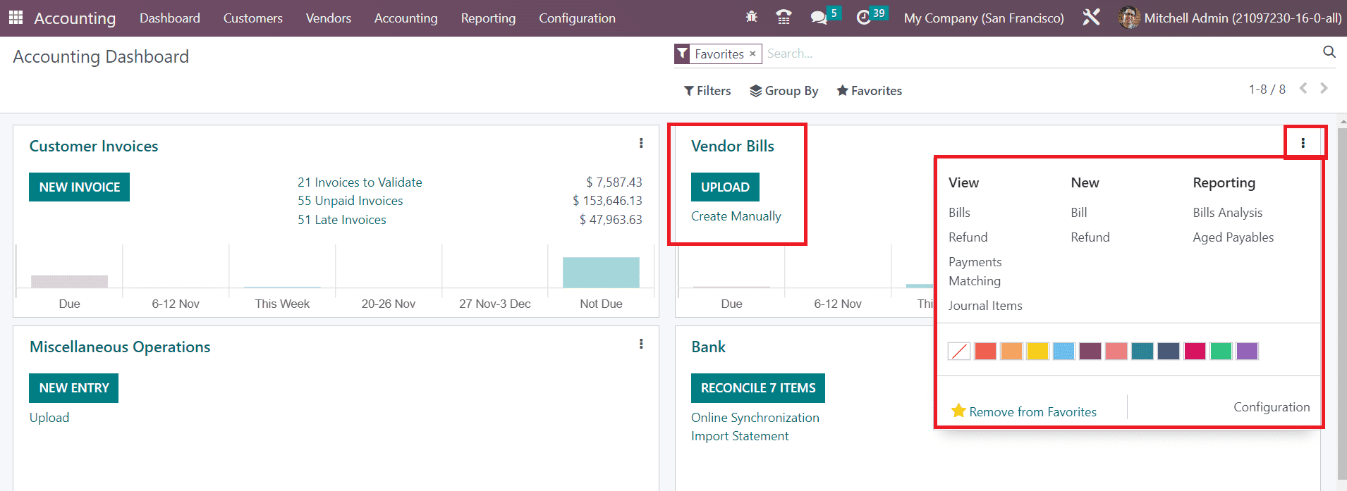 Odoo 16 accounting