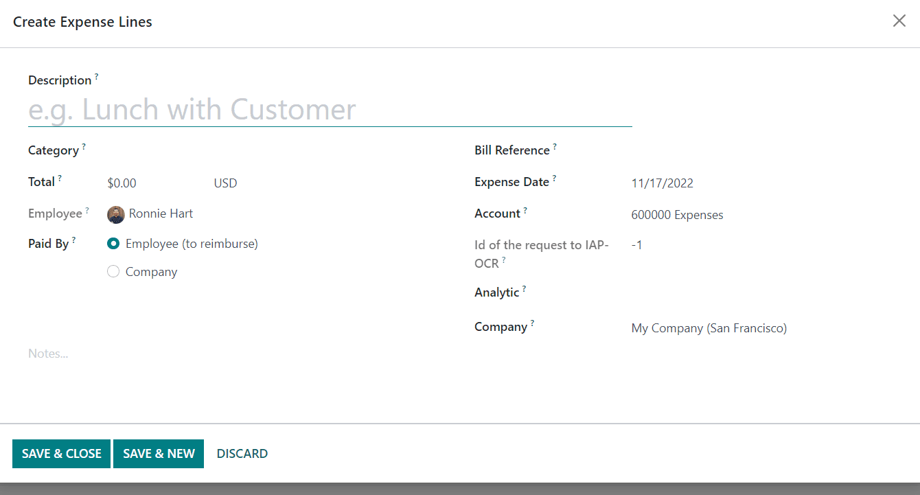Odoo 16 accounting