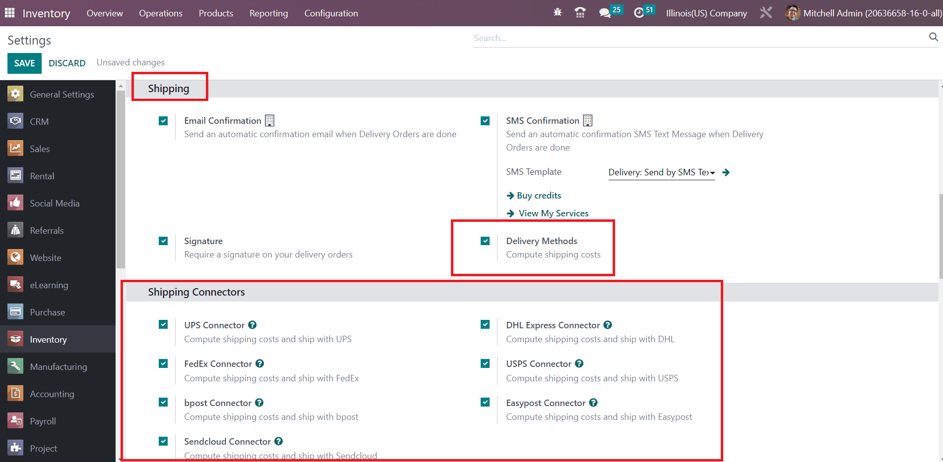 Odoo 16 inventory