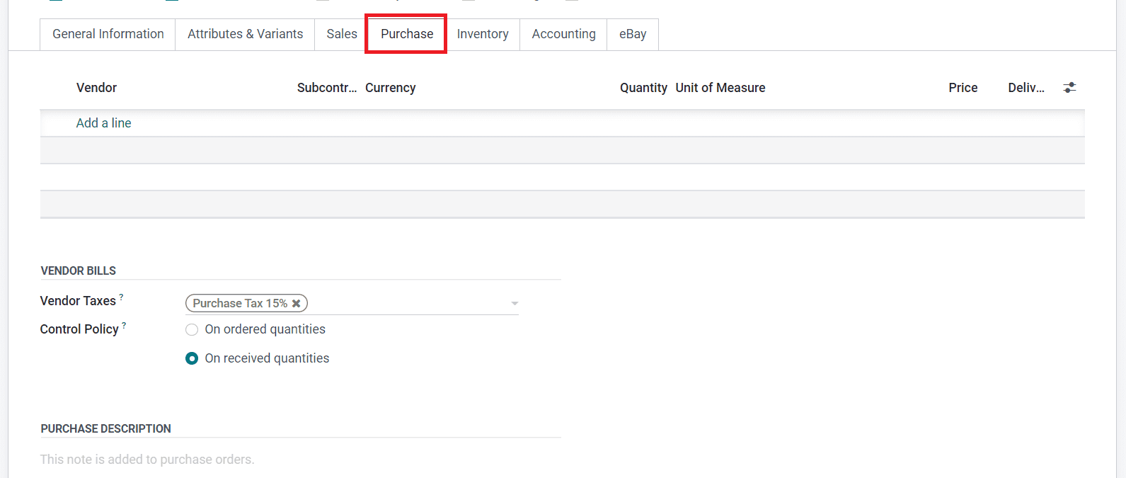 Odoo 16 inventory