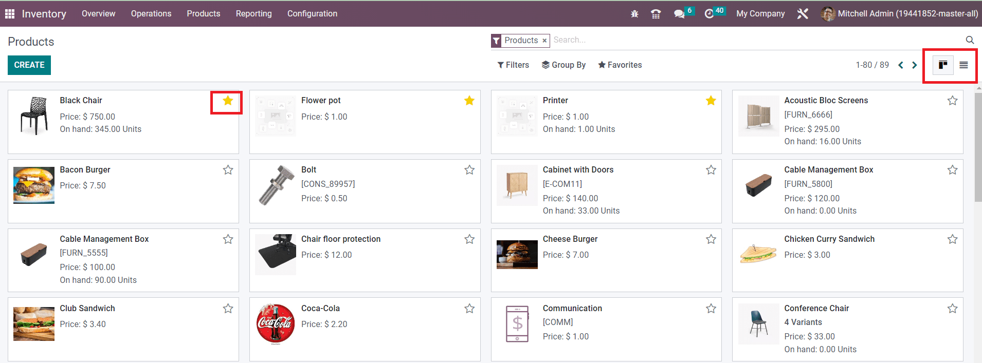 Odoo 16 inventory