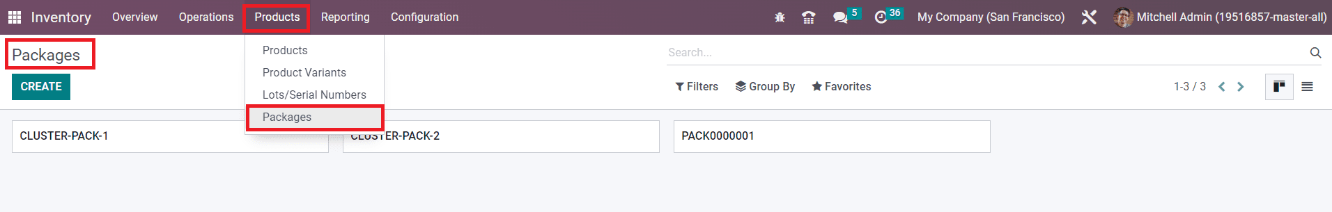 Odoo 16 inventory