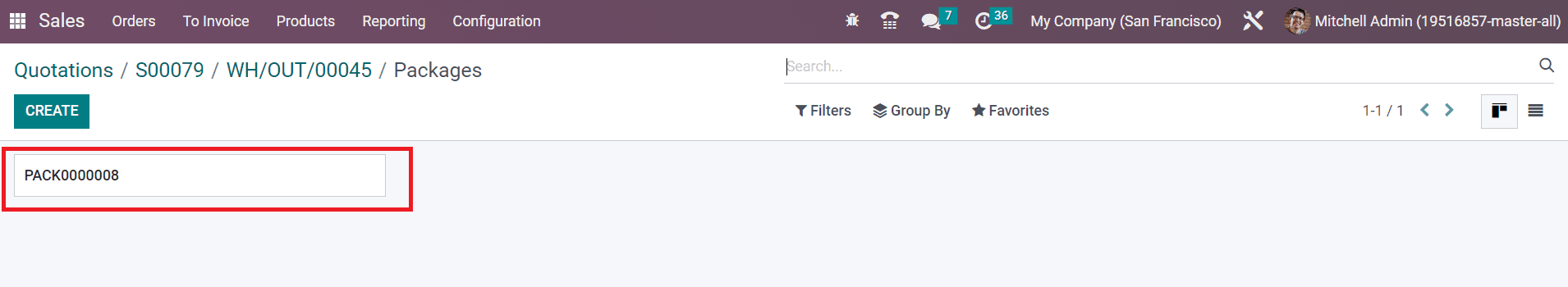Odoo 16 inventory
