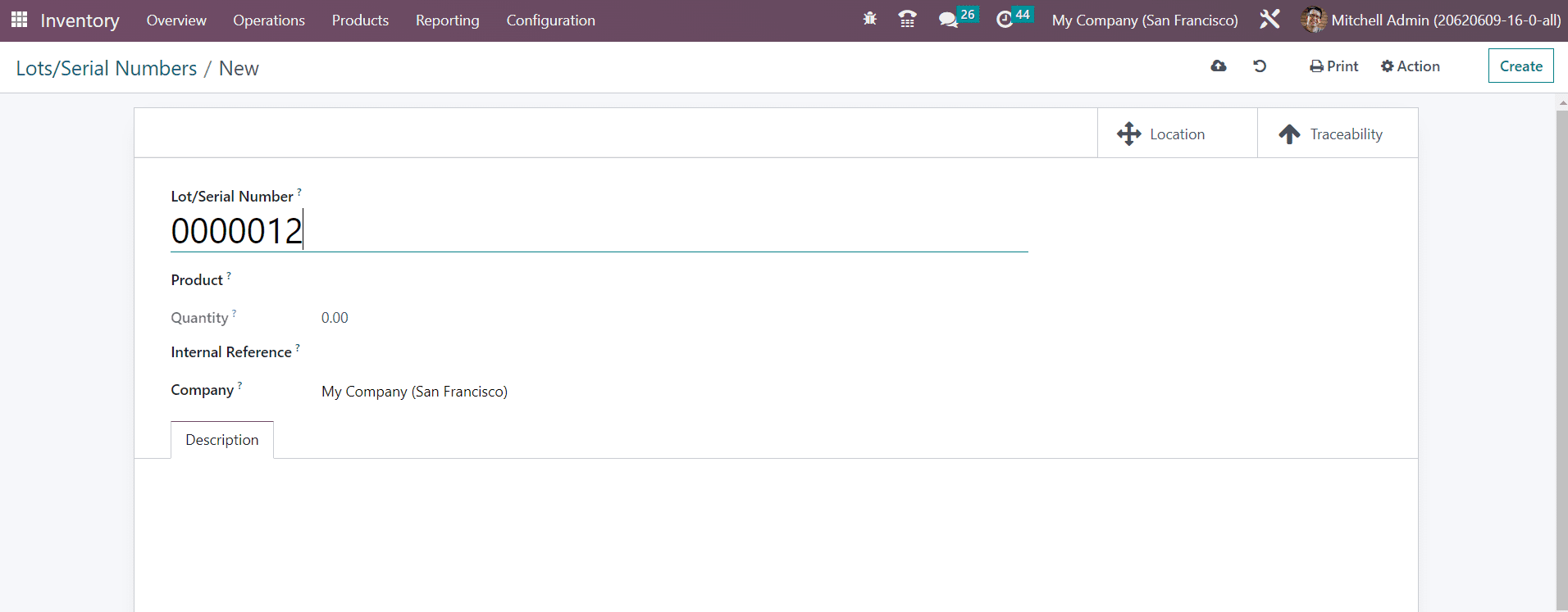 Odoo 16 inventory