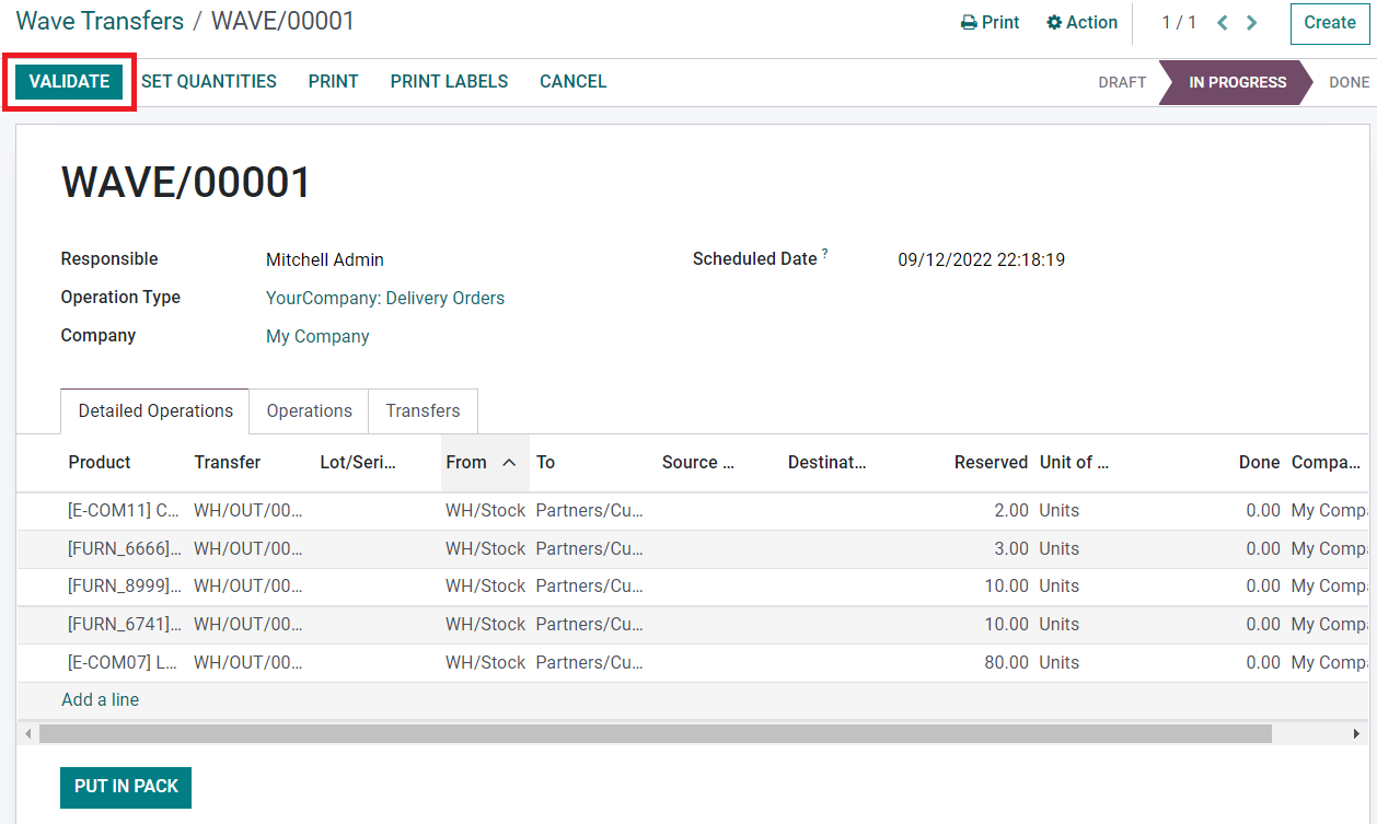 Odoo 16 inventory