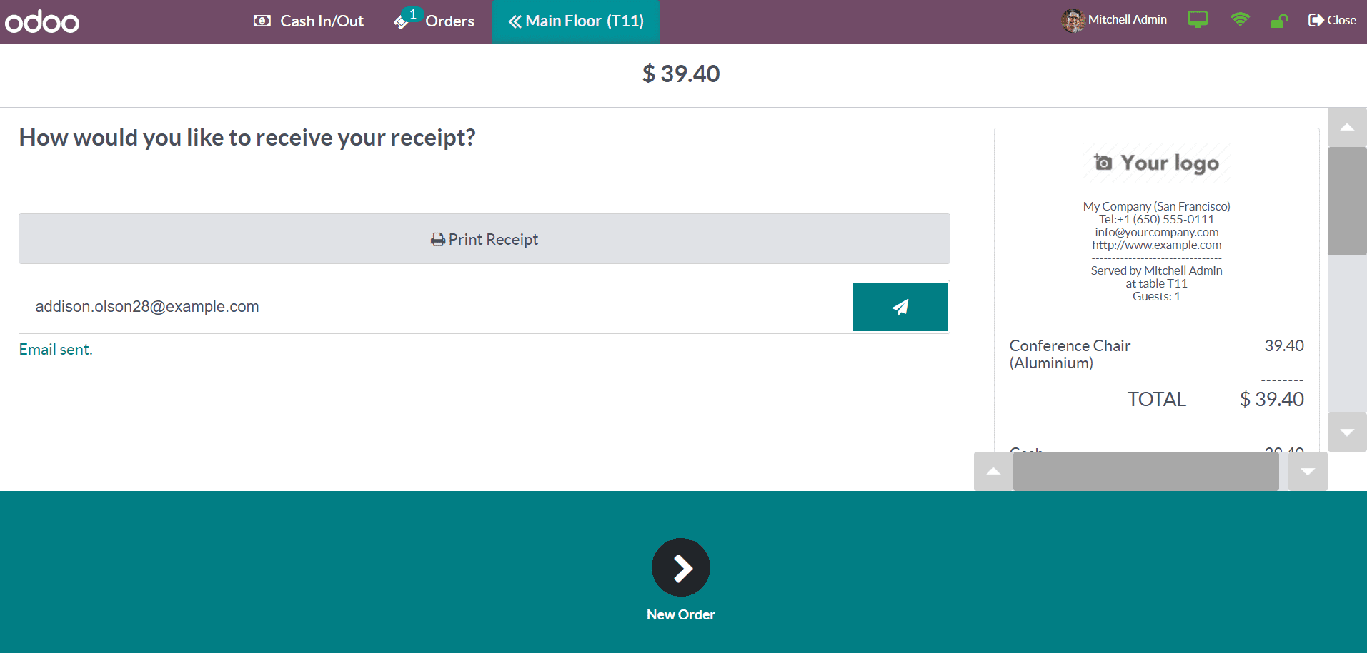 Odoo 16 pos