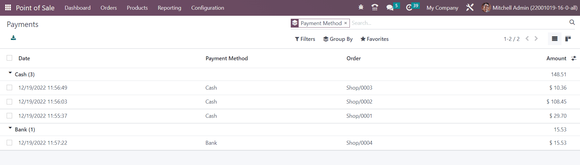 Odoo 16 pos