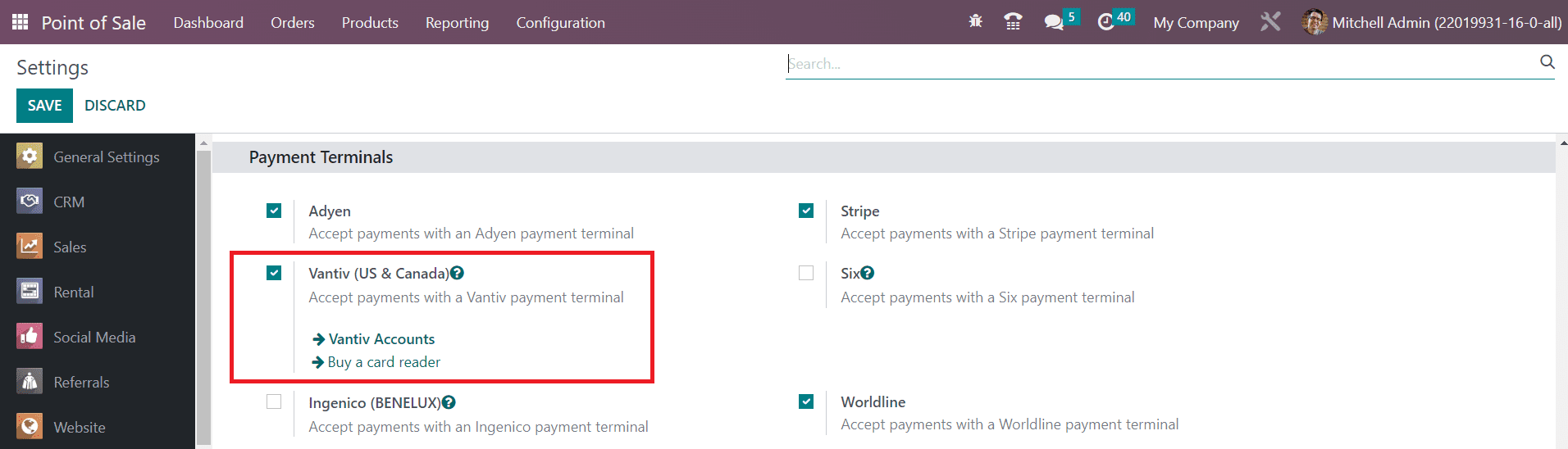 Odoo 16 pos